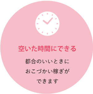空いた時間にできる