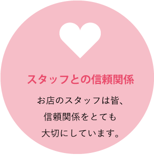 スタッフとの信頼関係